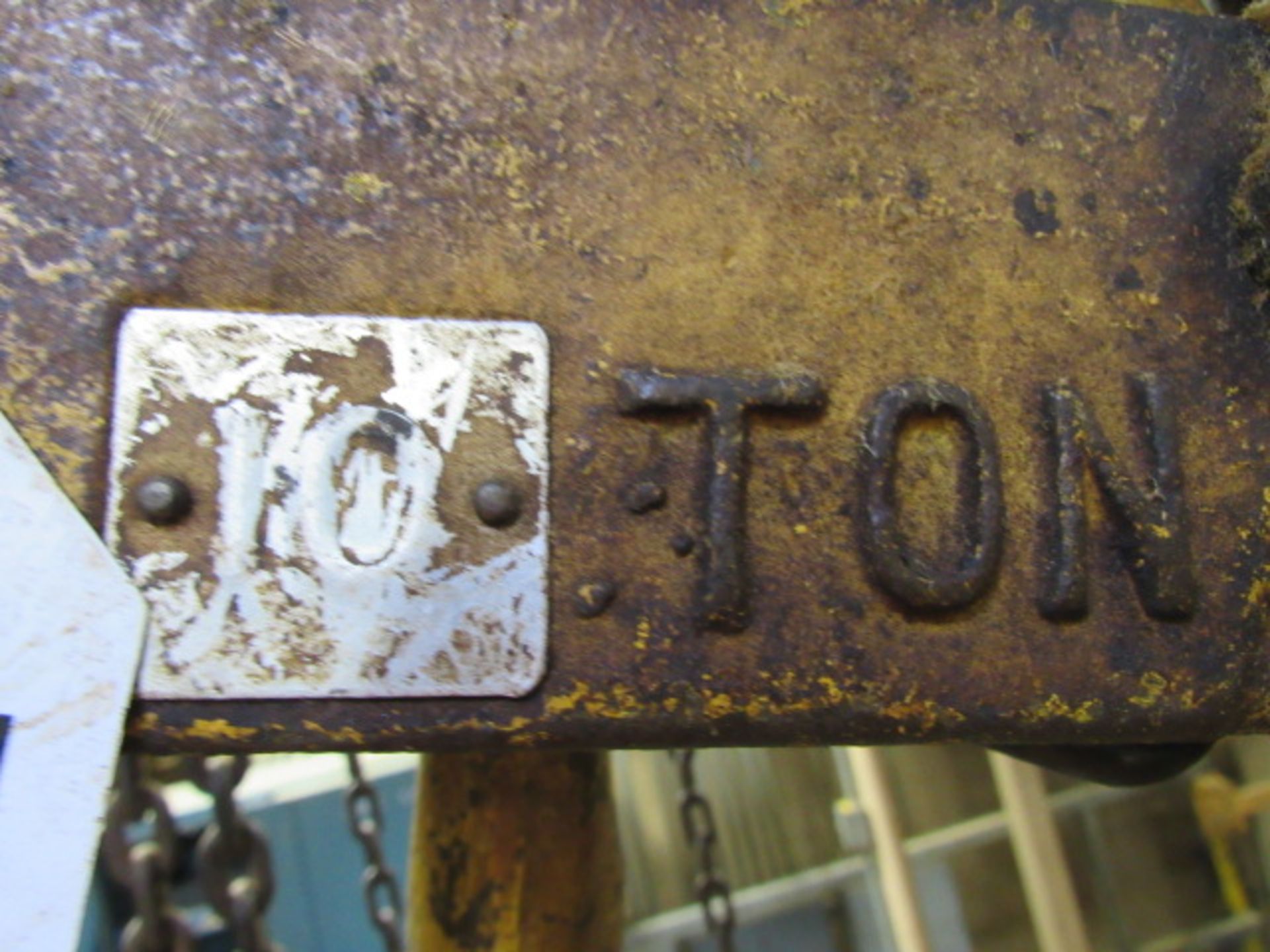 10 Ton Manual Chain Hoist - Image 3 of 4