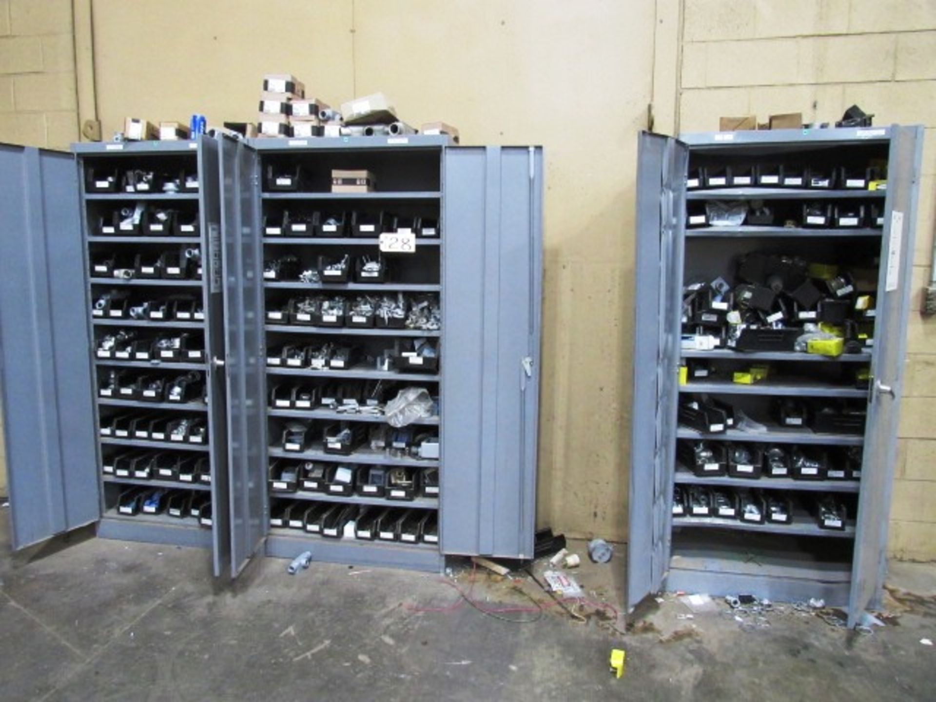 (3) Cabinets & Contents of Conduits, Clamps & Threads