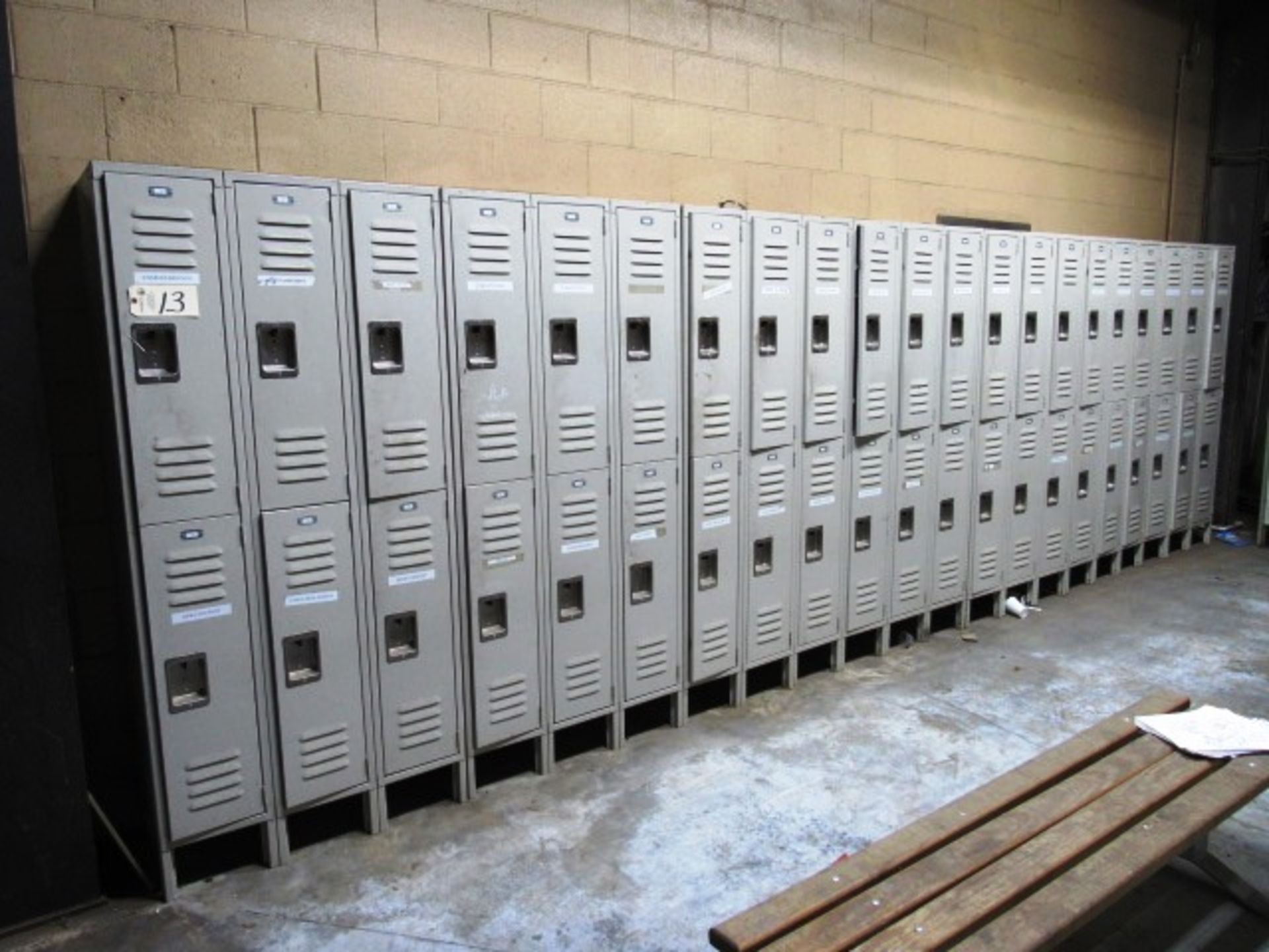 Lockers (along wall)