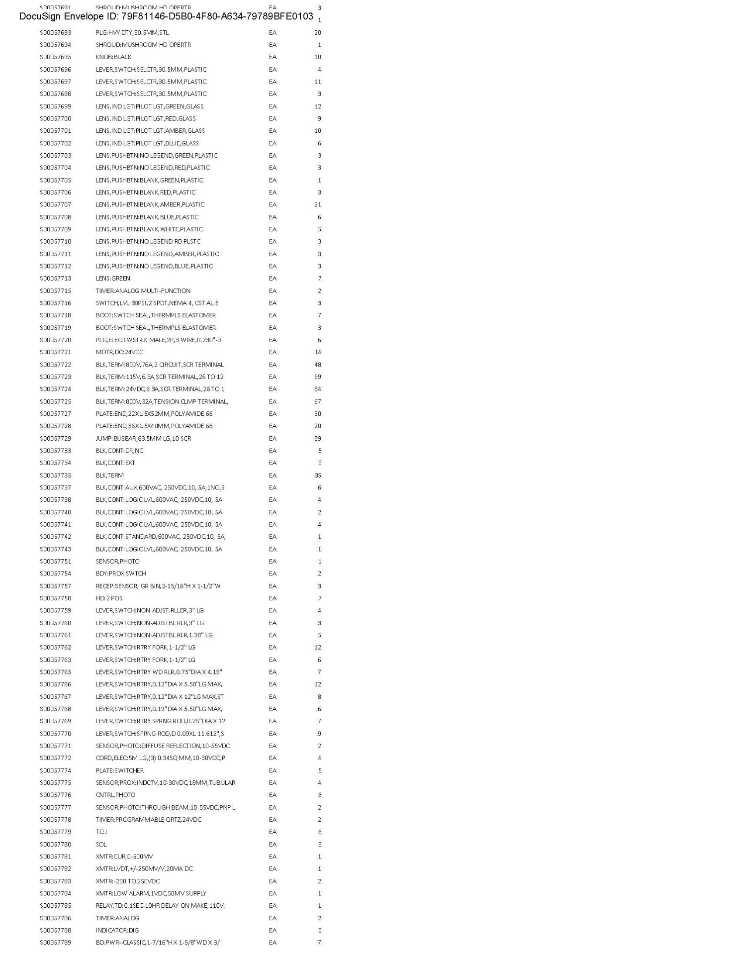 Spare Parts Inventory (see photos & PDF) Any items in area tagged other than 41 are not included) - Image 43 of 73