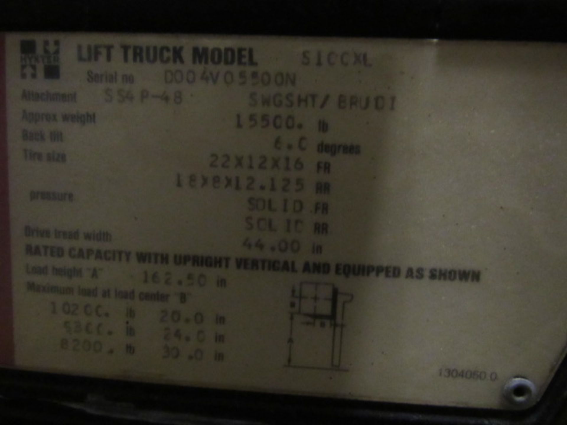 Hyster Model S100XL 10,000lb Capacity LP Forklift - Bild 5 aus 5