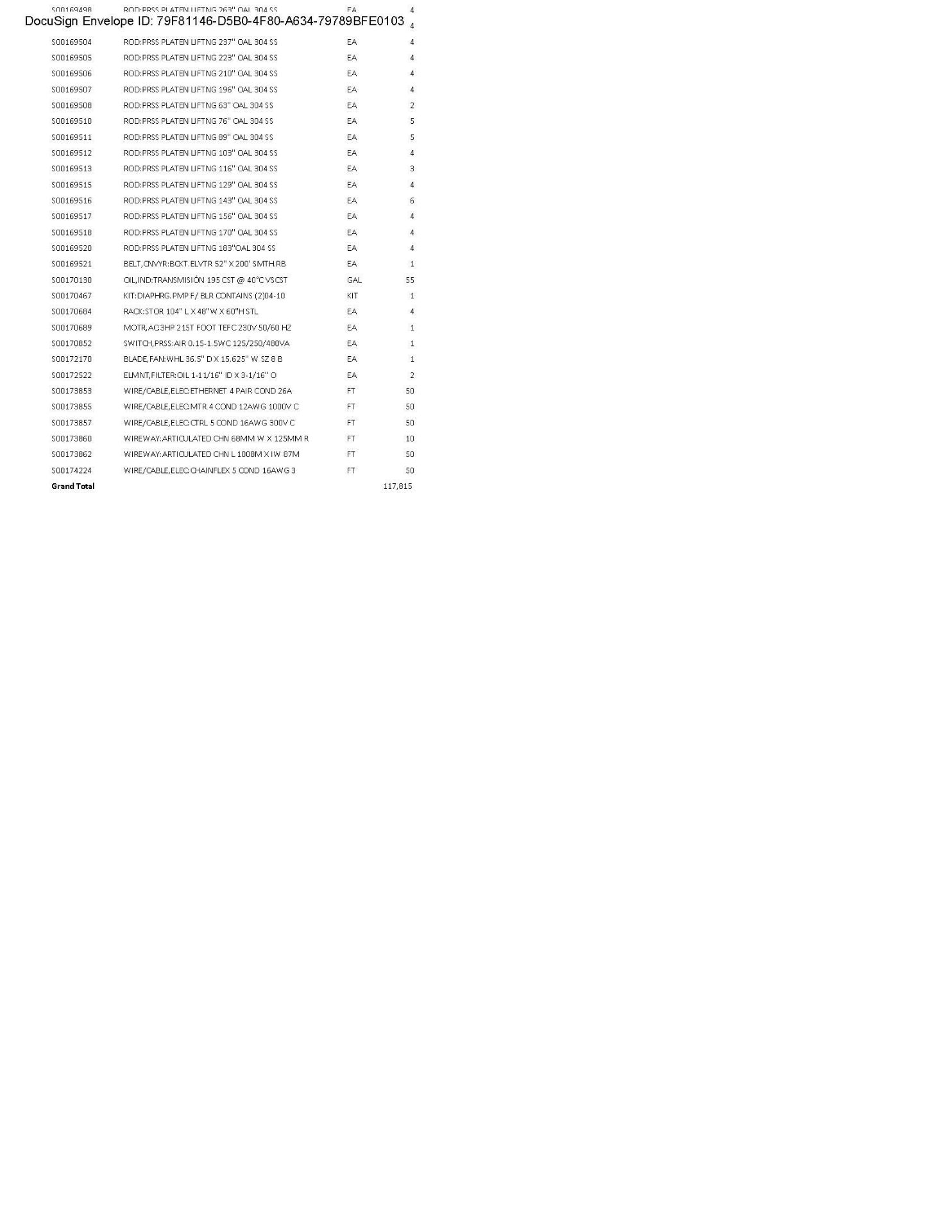 Spare Parts Inventory (see photos & PDF) Any items in area tagged other than 41 are not included) - Image 17 of 73