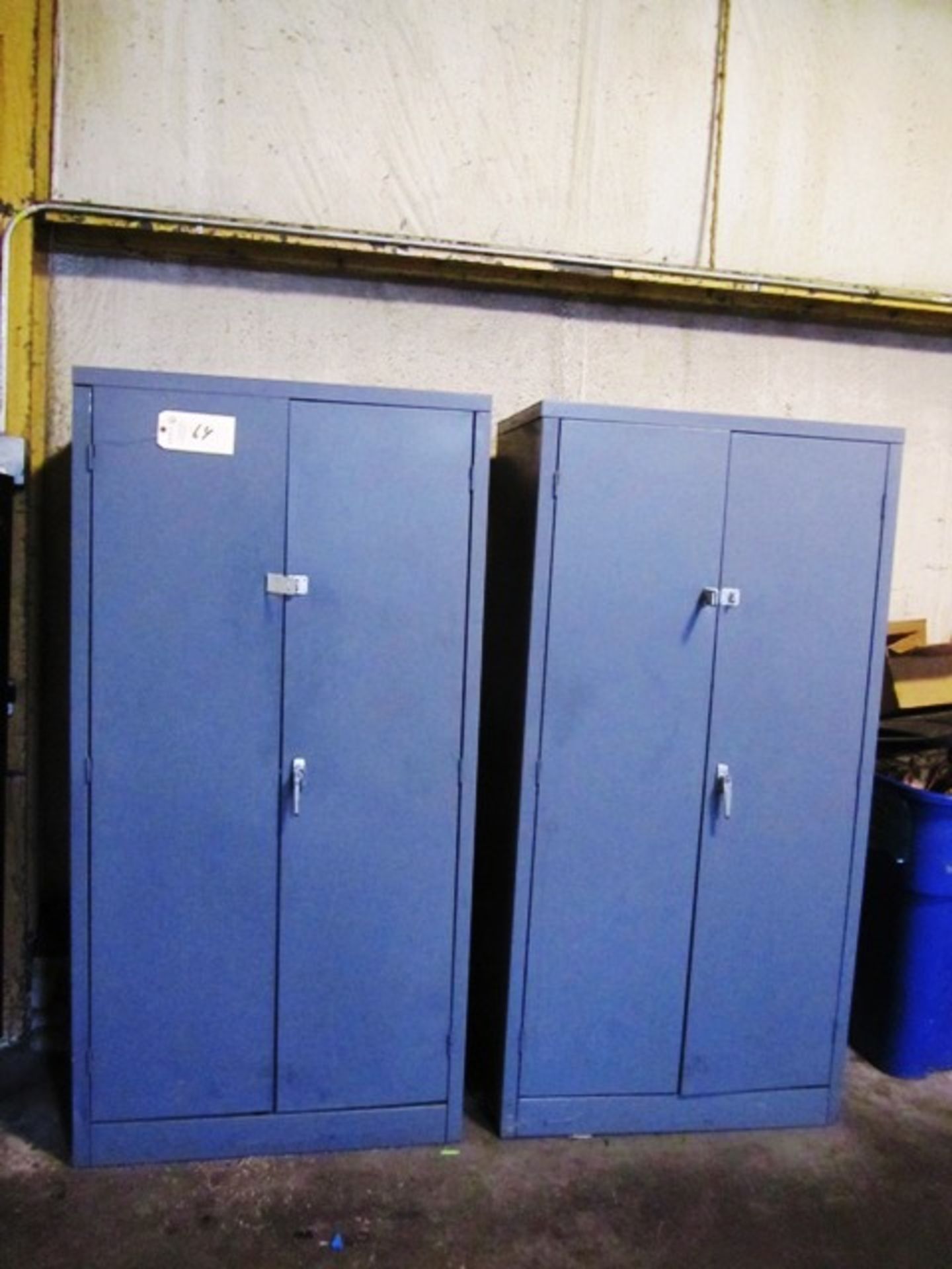 (2) 2 Door Storage Cabinets