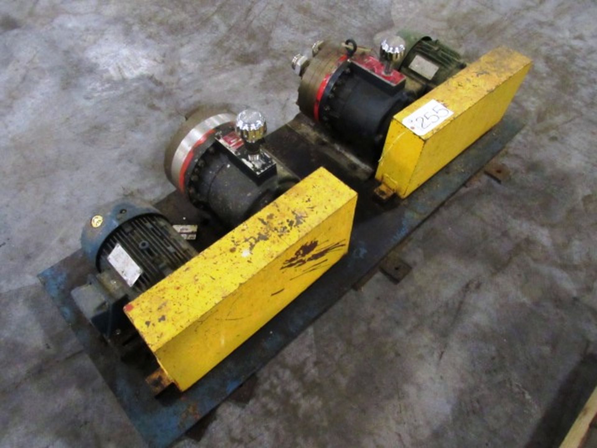 (2) Siemens 5HP Motor & Pumps, Type RGZESD & Hydra-Cell Pumps