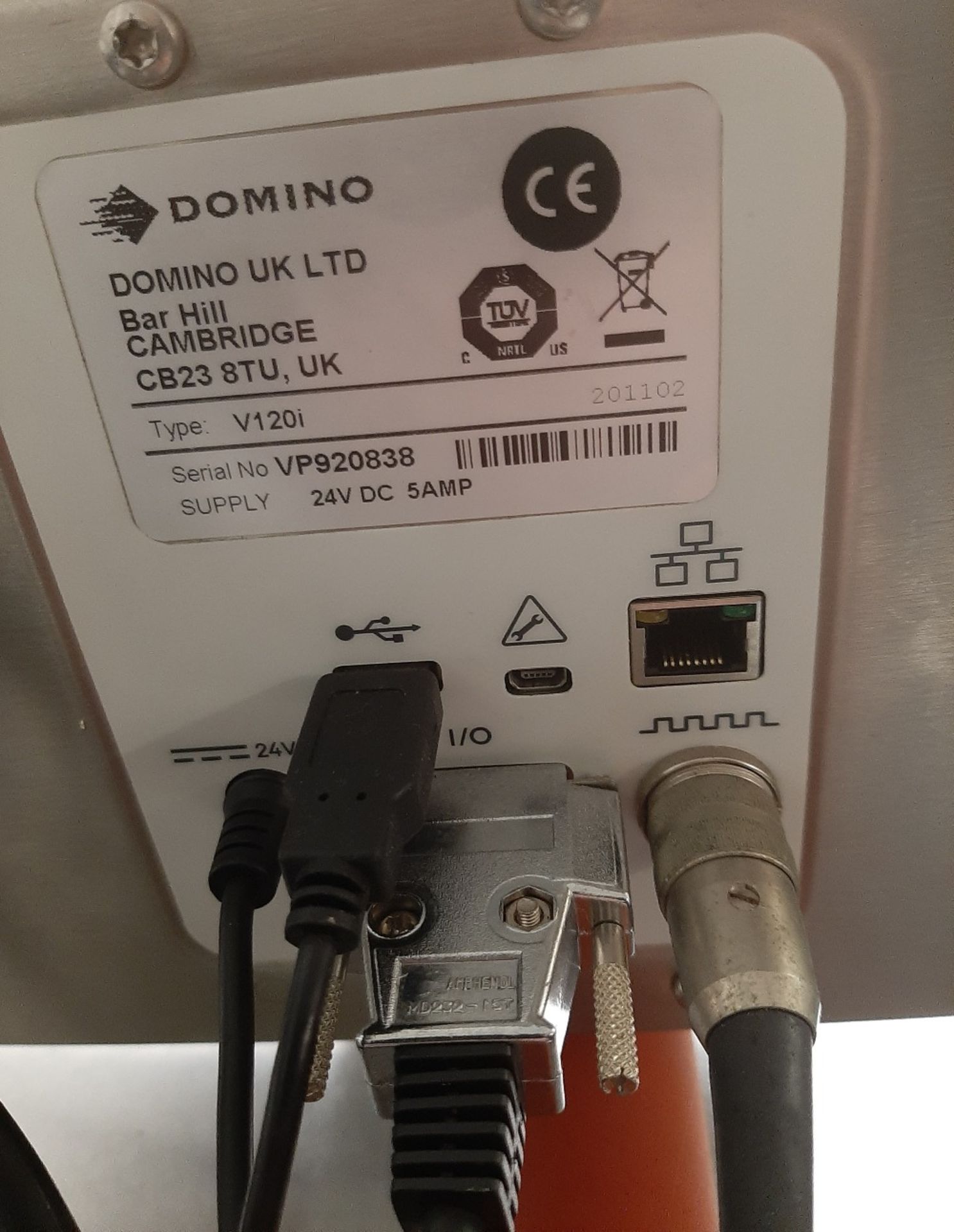 Domino V120i Printer - Image 3 of 4