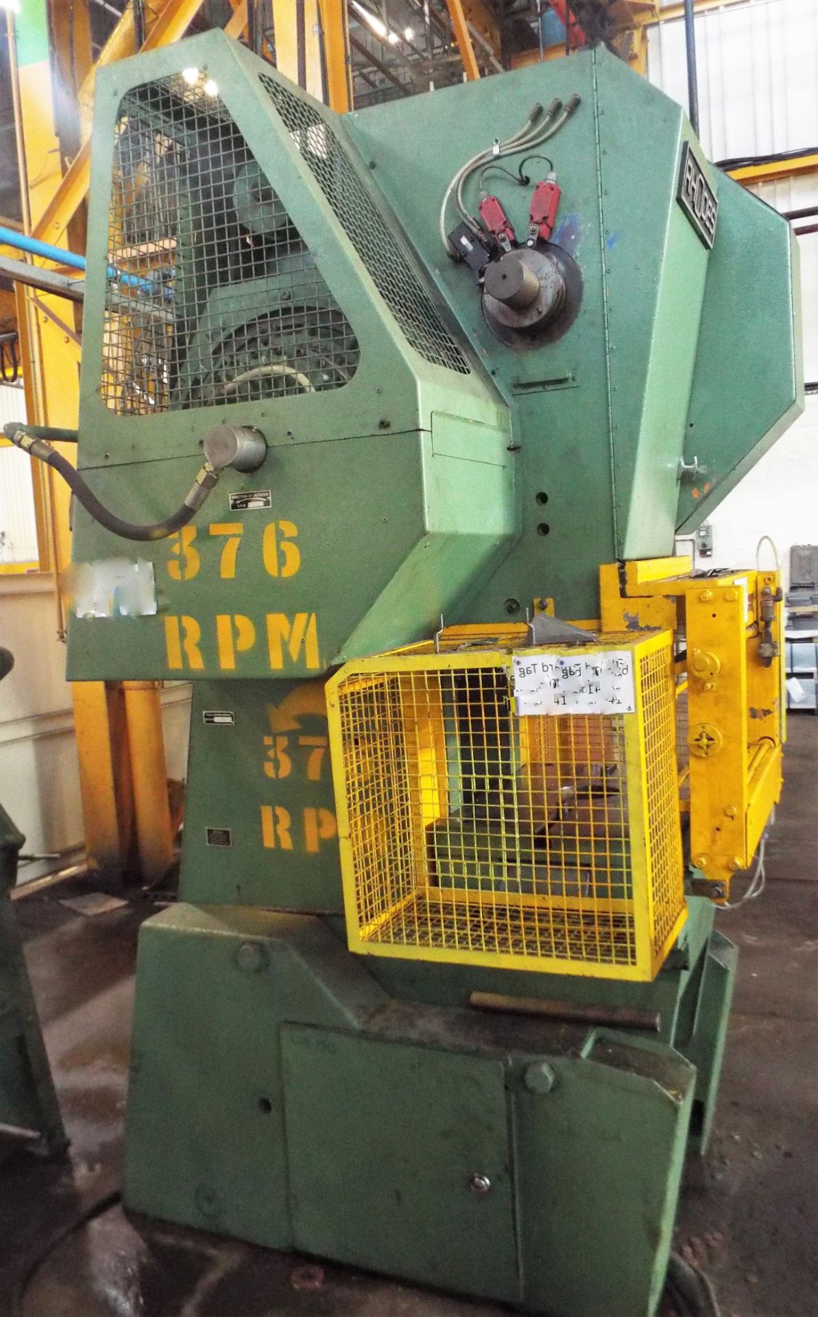 Rhodes 40t Mechanical Press. - Image 3 of 11