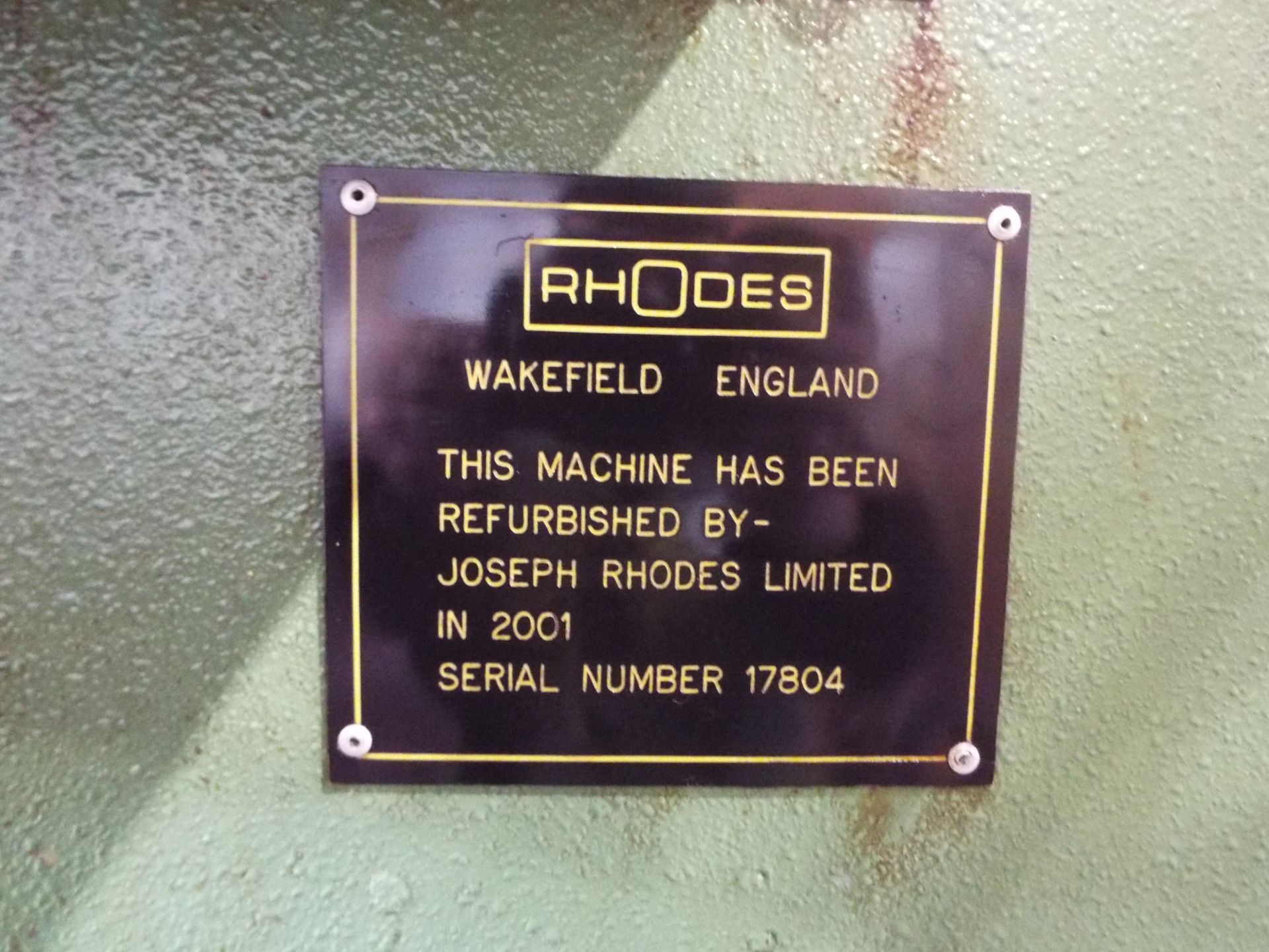 Rhodes 40t Mechanical Press. - Image 4 of 11