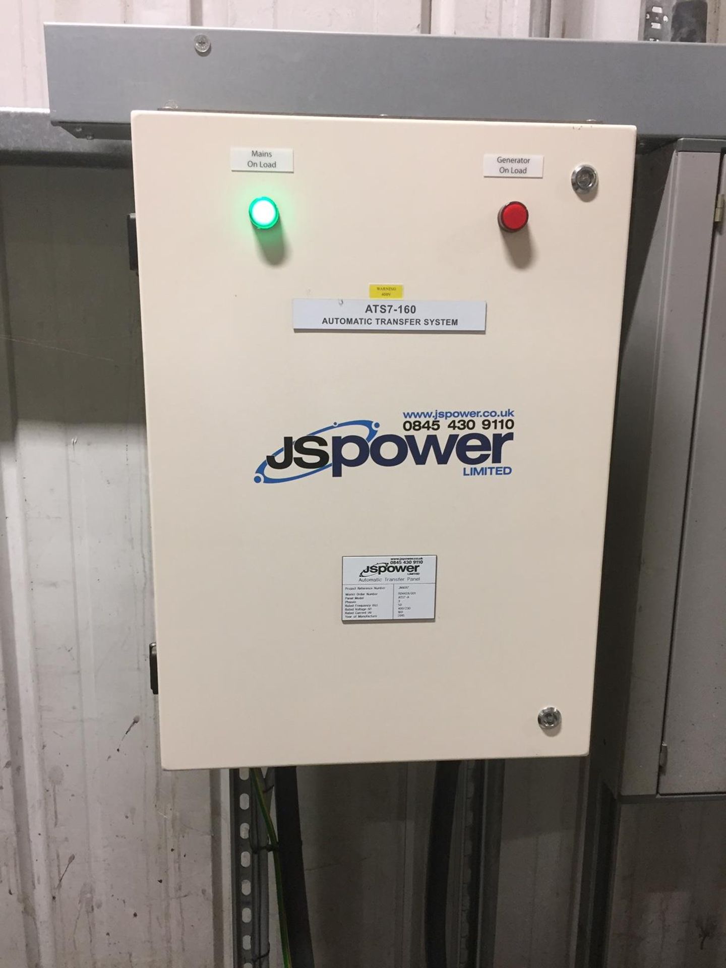 JS Power Automatic Changeover Panel