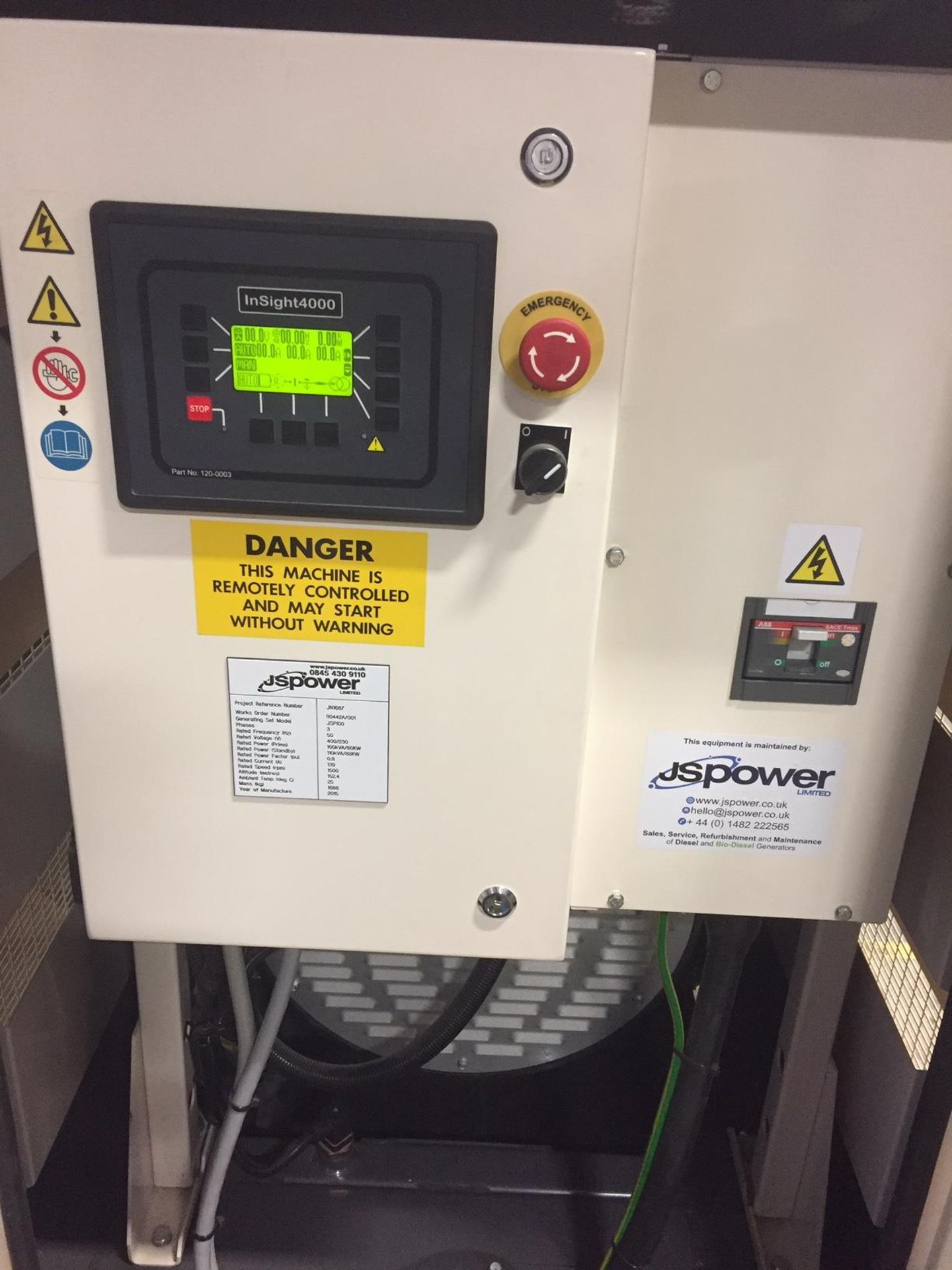 JS Power 100KVA Generator (Perkins Engine) - Prime & Standy - Image 5 of 6