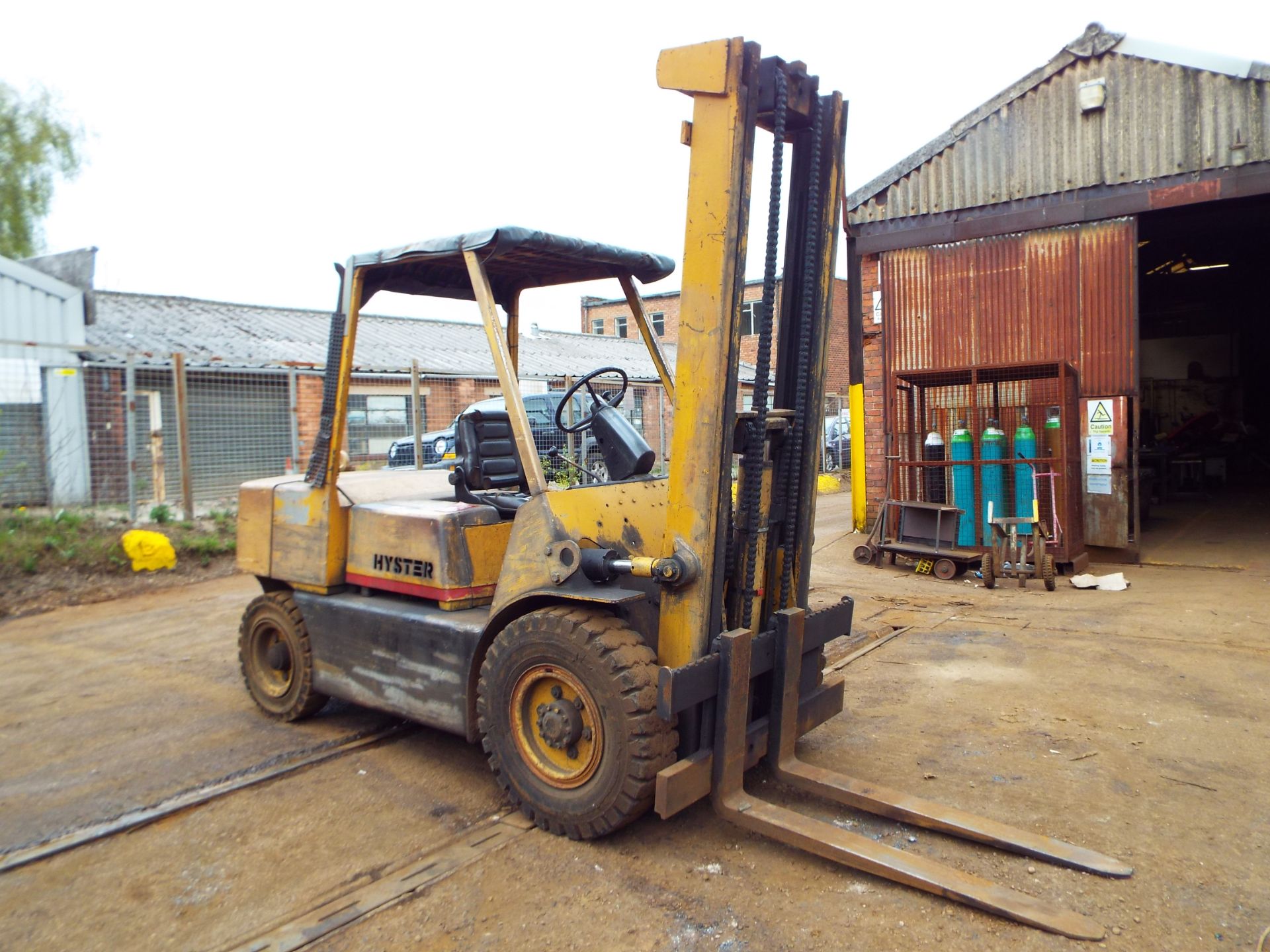 Hyster H80E Diesel Fork Lift Truck.