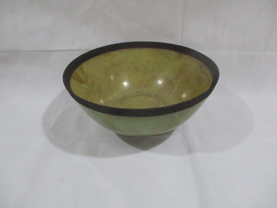 A studio pottery large bowl by David McComiskey - height 20cm, diameter 39cm - Image 2 of 8