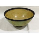 A studio pottery large bowl by David McComiskey - height 20cm, diameter 39cm