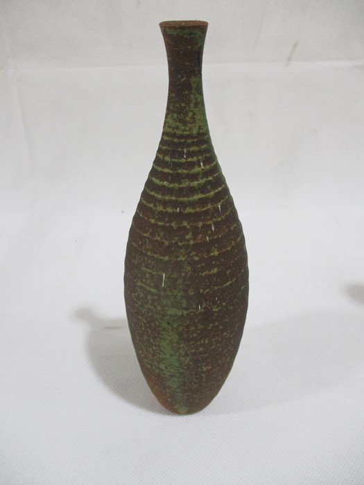 A collection of four studio pottery pieces including a small vase by George Tonkin H21cm, A - Image 8 of 18