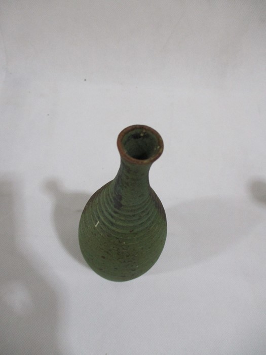 A collection of four studio pottery pieces including a small vase by George Tonkin H21cm, A - Image 10 of 18