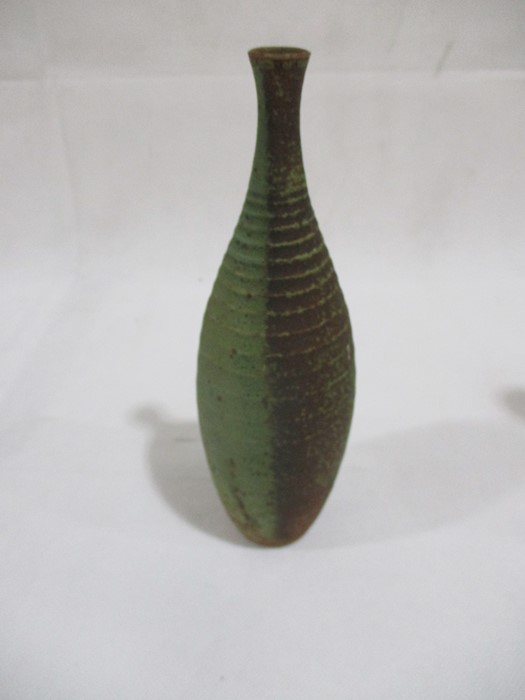 A collection of four studio pottery pieces including a small vase by George Tonkin H21cm, A - Image 7 of 18