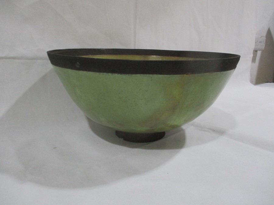 A studio pottery large bowl by David McComiskey - height 20cm, diameter 39cm - Image 3 of 8