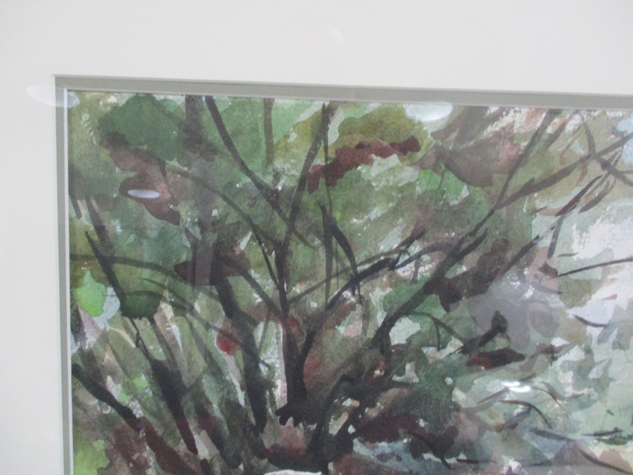 A framed watercolour by artist Donald De Groot. Overall size 53cm x 66cm - Image 6 of 8