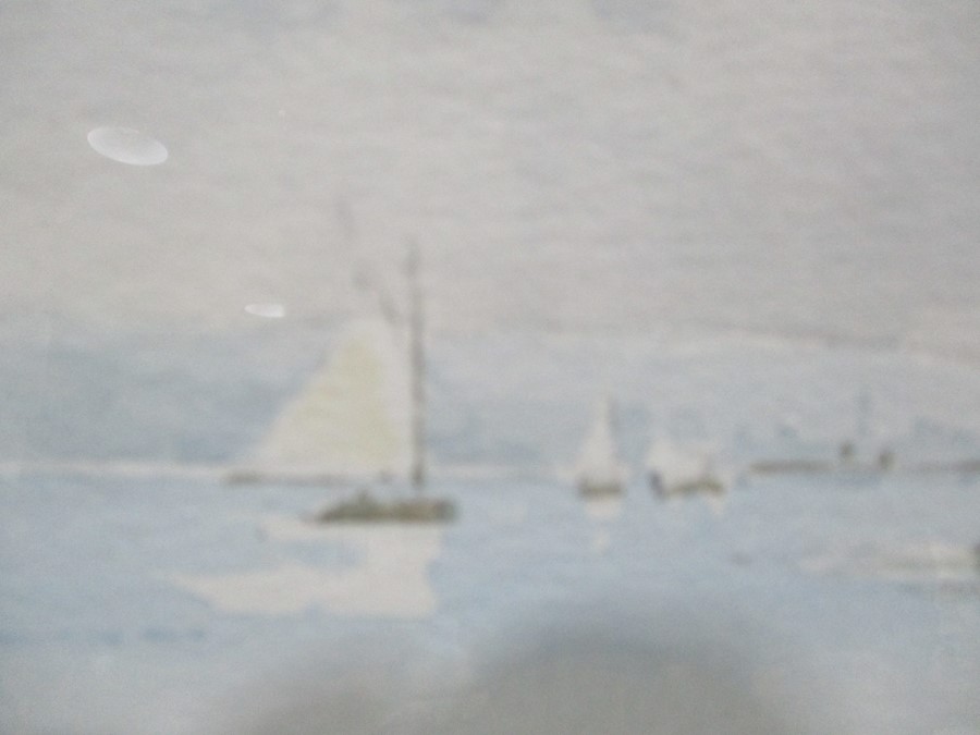 A framed watercolour entitled "Pinmill - Suffolk" signed by artist Brian Giffin, dated May 1997. - Image 6 of 8