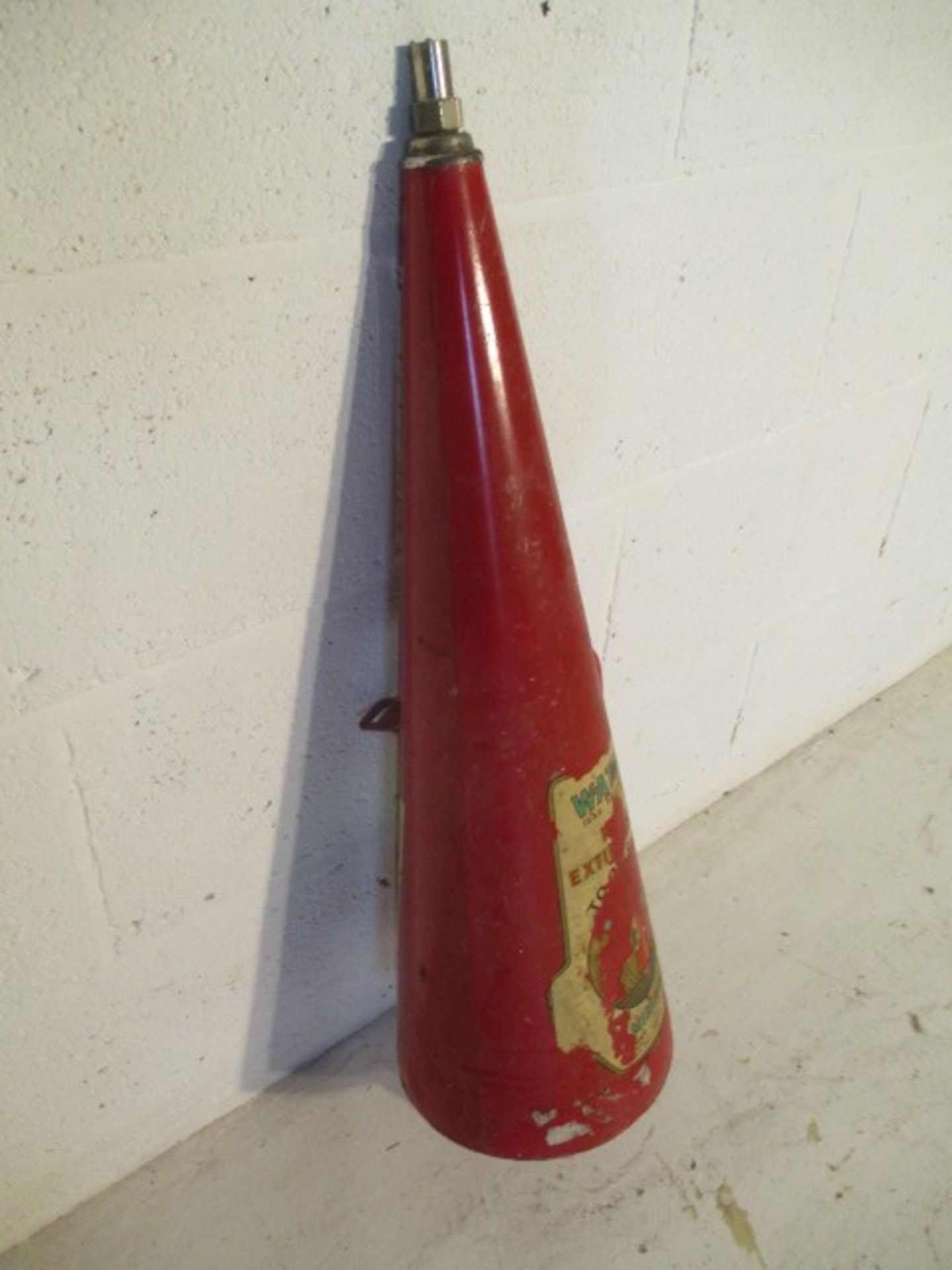 A Minimax cone shaped fire extinguisher- for decoration only - Image 5 of 6