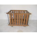 A slatted bobbin trolley, 108 cm x 70 cm