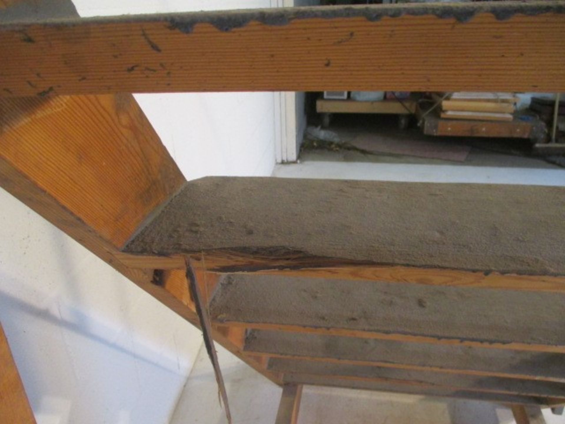 A set of handmade steps with rail, height overall 213cm - Image 6 of 6