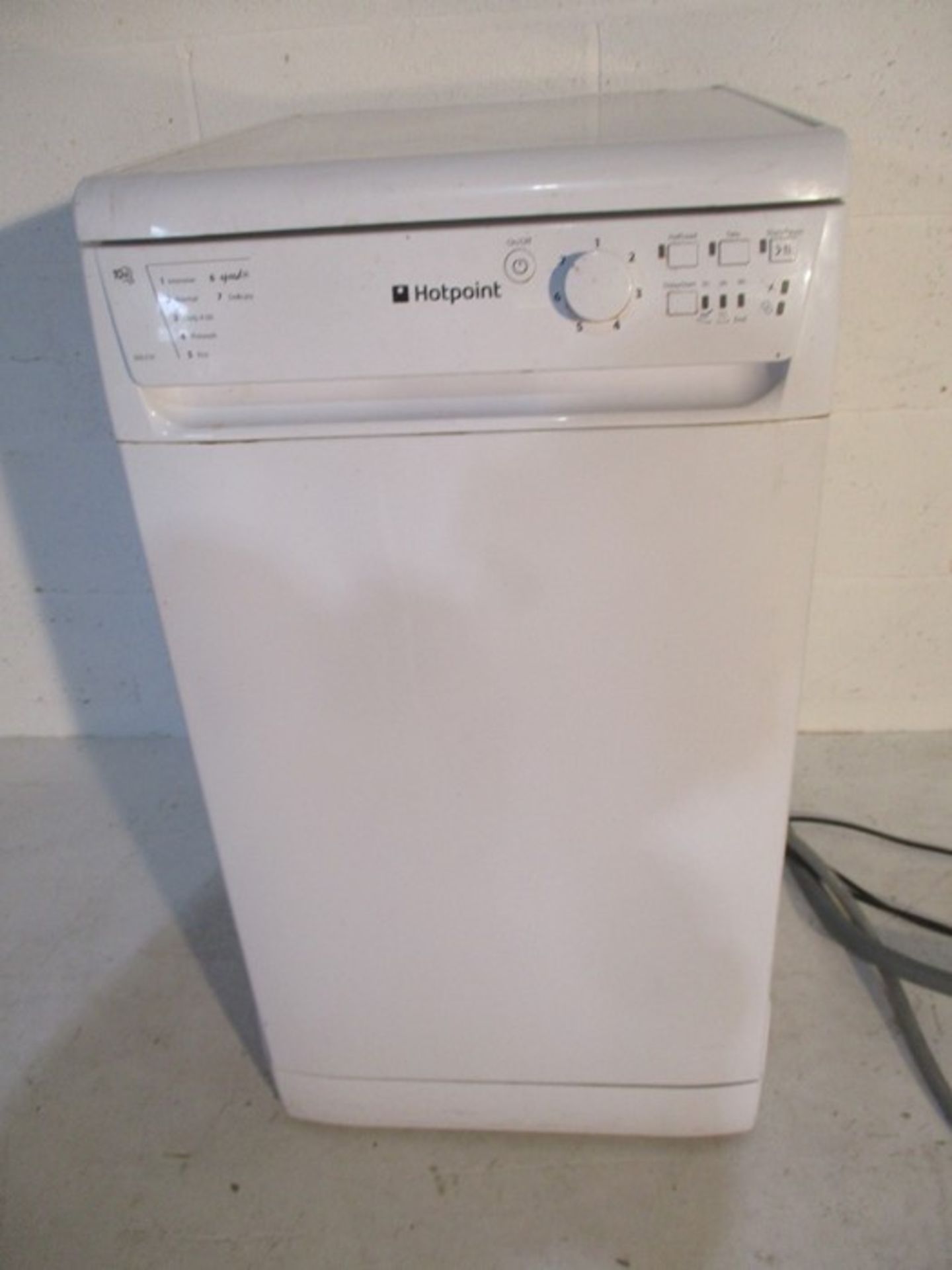 A Hotpoint slimline dishwasher model SDL510