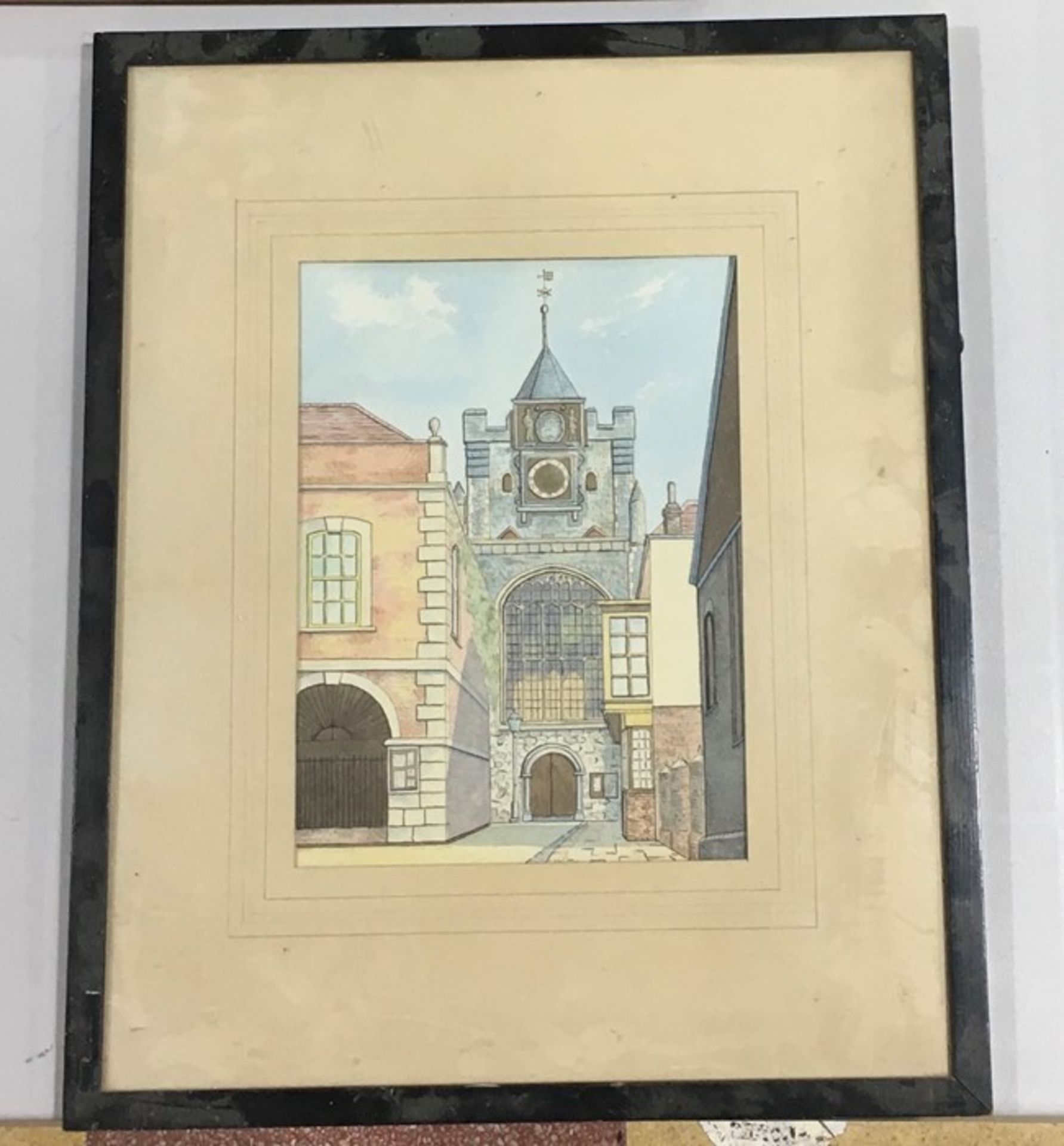 A collection of various prints, watercolours etc along with two ornate mirrors