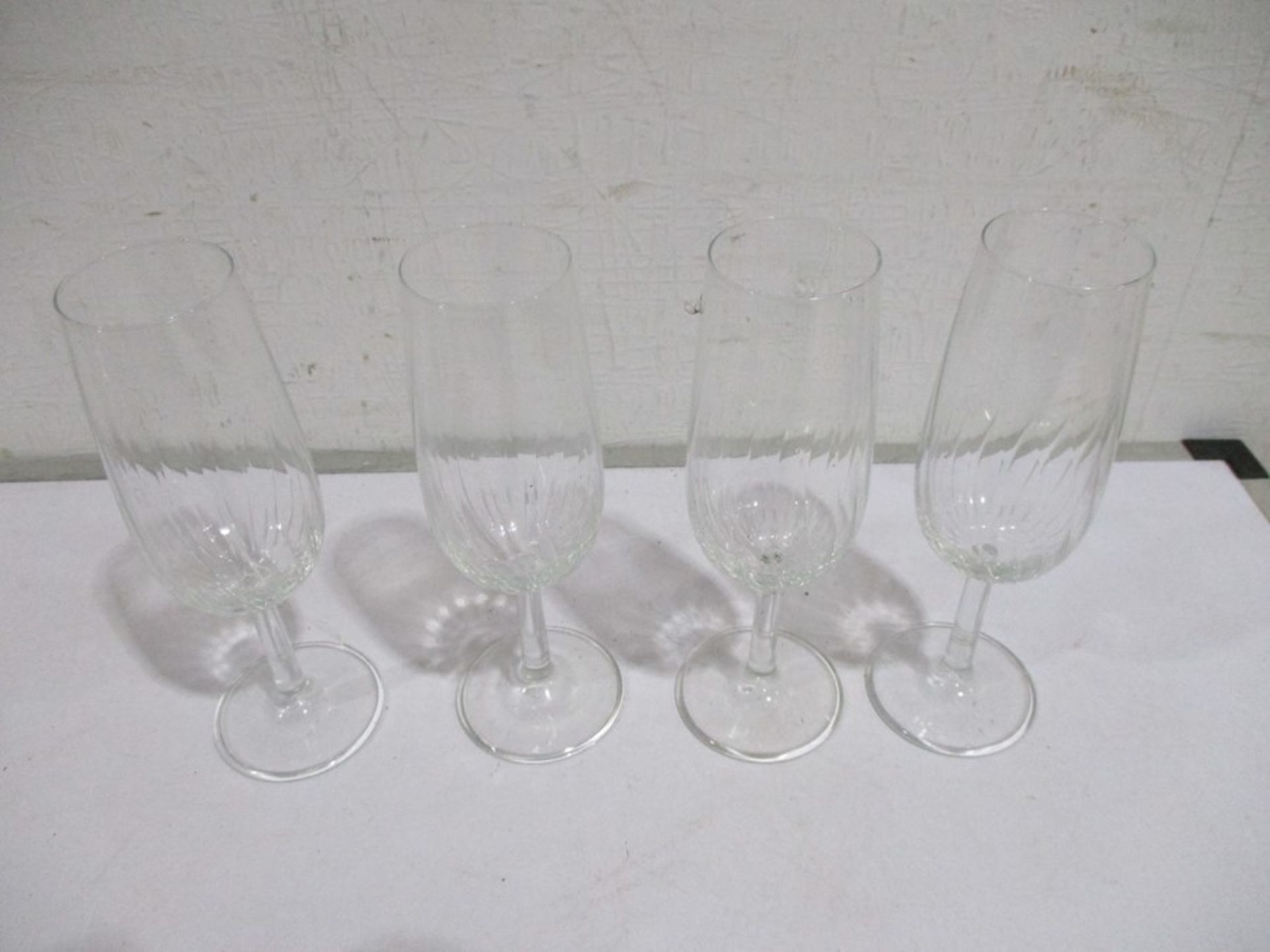 A large quantity of glassware in two boxes including tumblers, martini glasses etc. - Image 10 of 19