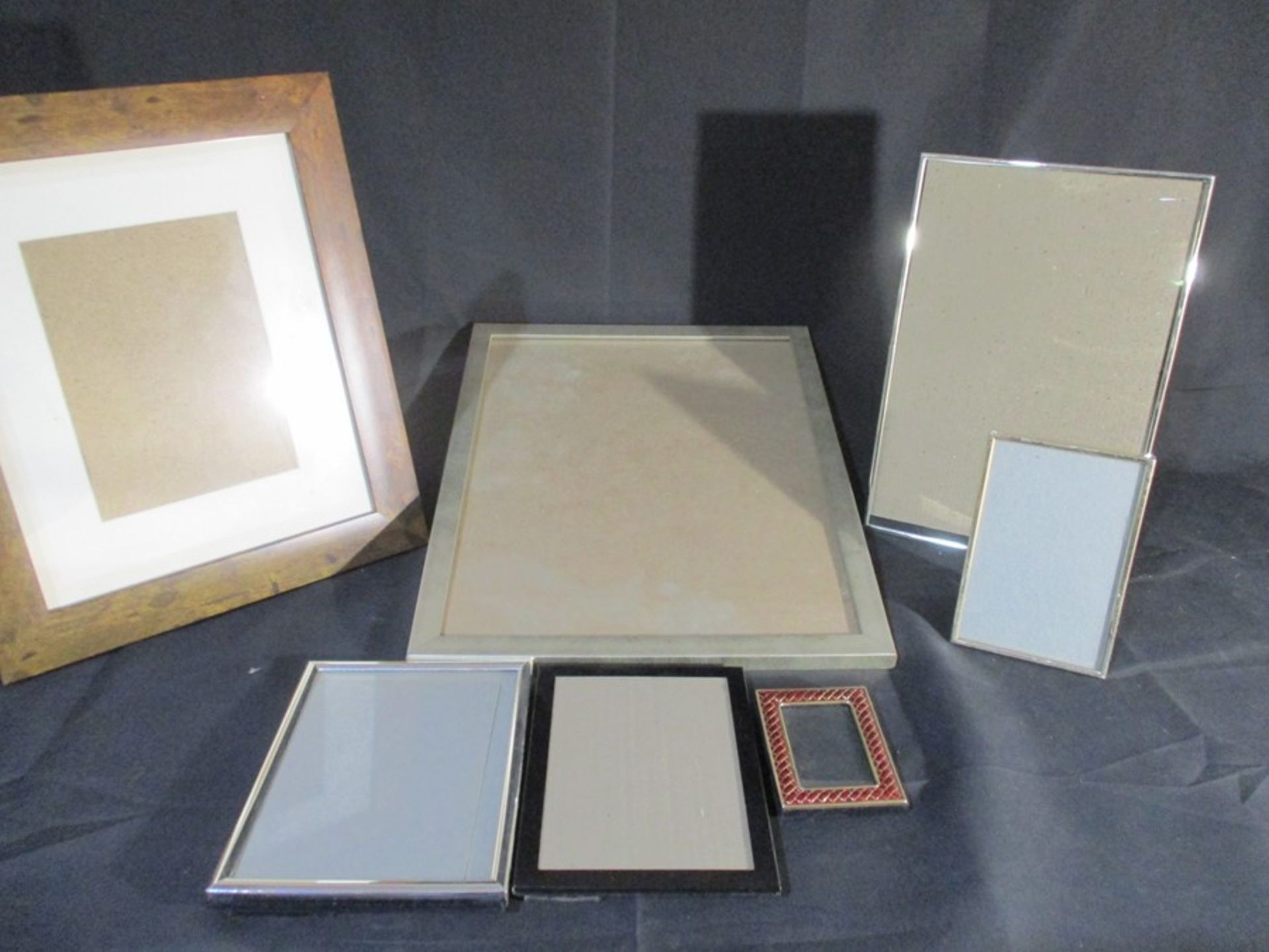 A set of four framed oriental paintings, along with a selection of various sized frames, mounts, - Image 9 of 15