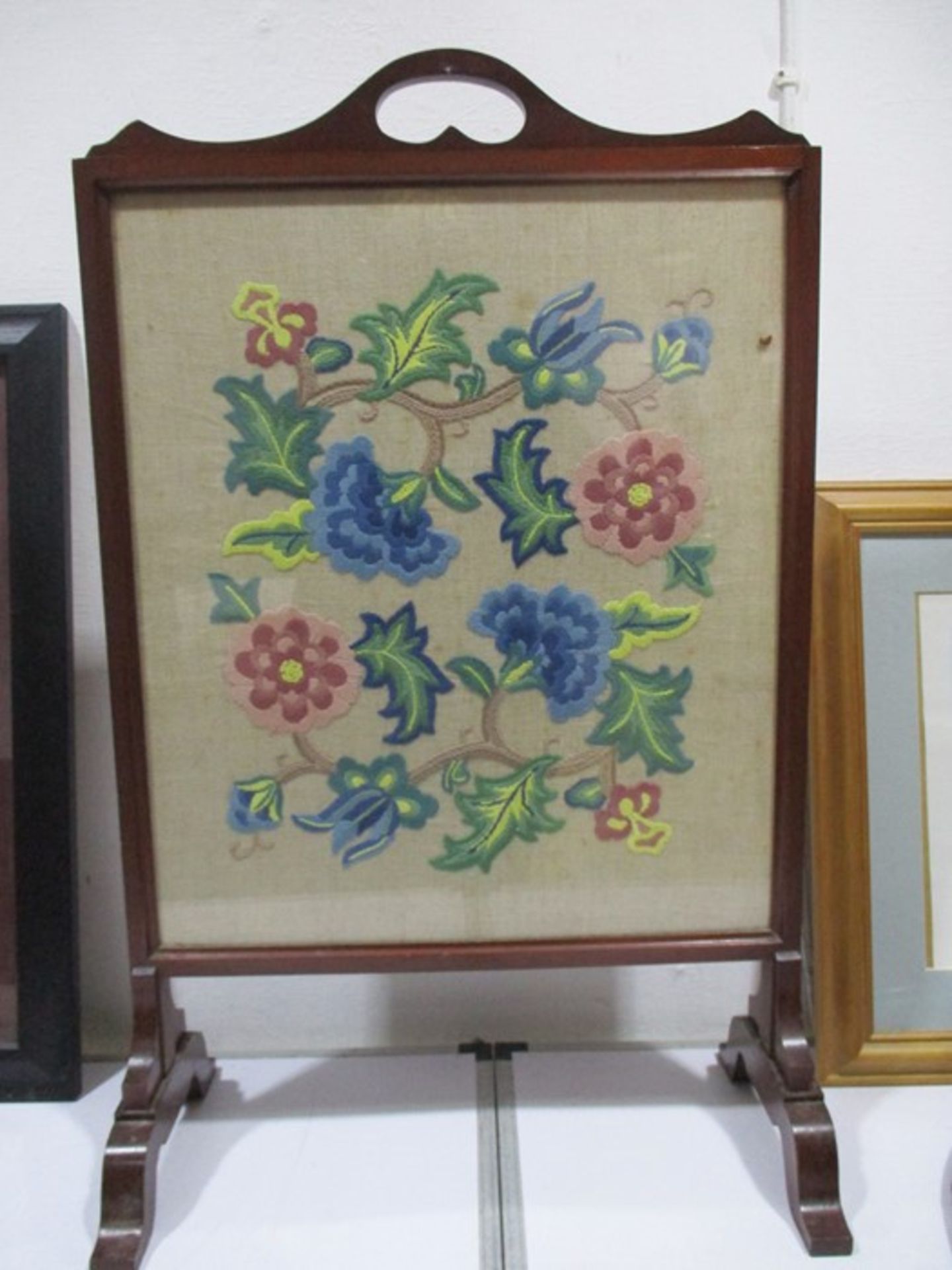 An assortment of various pictures, prints, embroidery, fire screen etc. - Image 16 of 17