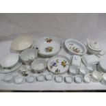 A collection of various Royal Worcester bowls and dishes including Evesham, along with a Royal