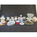 A collection of various china including Royal Doulton, Aynsley etc