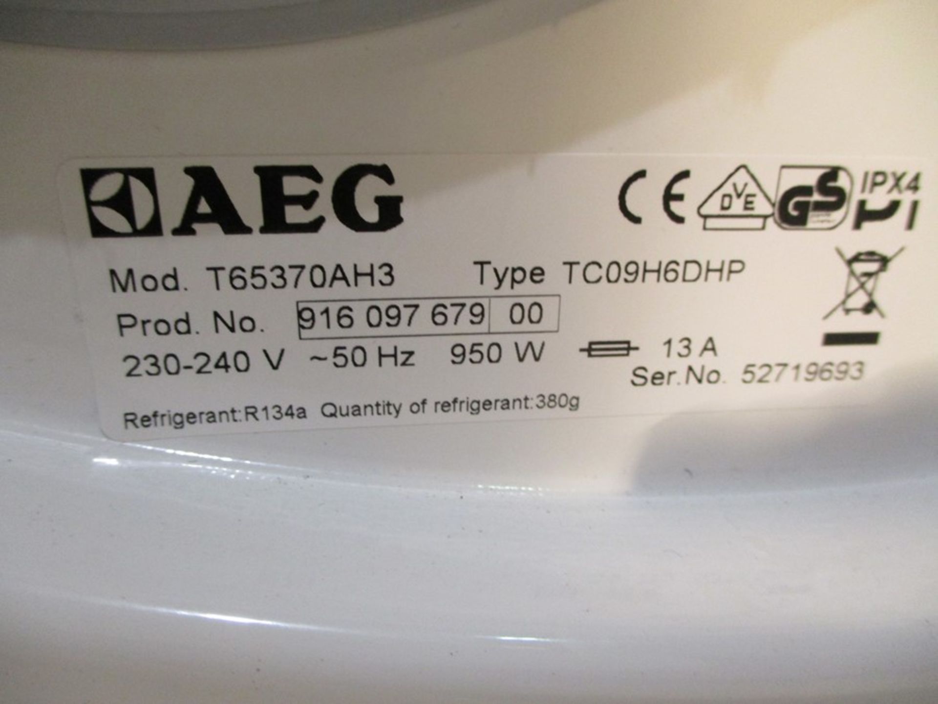 An AEG Lavatherm Protex condenser tumble dryer - Image 4 of 6