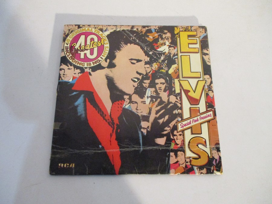 A collection of Elvis Presley vinyl records including Elvis Greatest Hits double special pink - Image 4 of 10