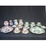 A collection of Mason china including part tea sets, ginger jar, jugs etc.