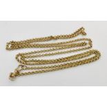 A 14ct gold (tested) chain 84cm length 27.7g