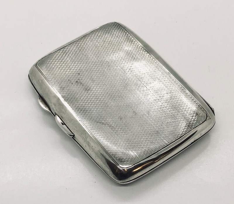 A hallmarked silver cigarette case - Image 2 of 3