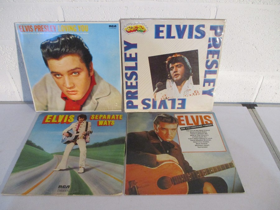 A collection of Elvis Presley vinyl records including Elvis Greatest Hits double special pink - Image 9 of 10