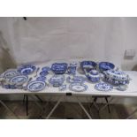 Blue and White china by Abbey, Wedgwood &Venice including Salad bowl, tureen etc