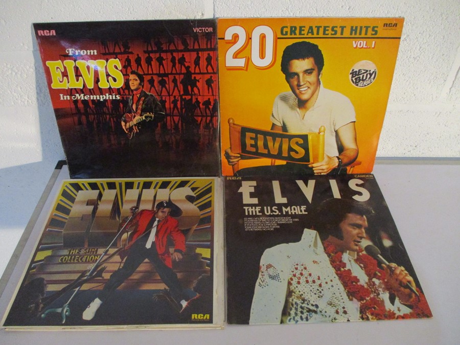 A collection of Elvis Presley vinyl records including Elvis Greatest Hits double special pink - Image 7 of 10