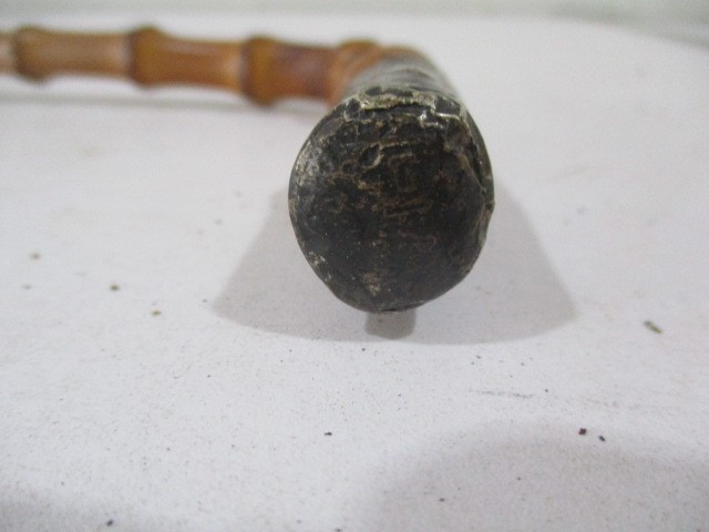 A silver mounted bamboo cane - Image 6 of 6