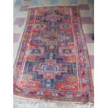 A Chandni Chowk multi-coloured Eastern ground rug. Overall size 261cm x 147cm
