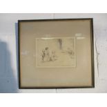 Eileen Alice Soper (1905-1990) "Marbles" signed etching