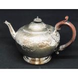 A "Frazer & Haws, from Garrards 31 Regent Street" hallmarked silver tea pot, London 1870. total