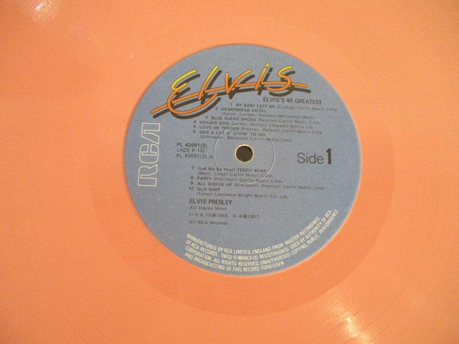 A collection of Elvis Presley vinyl records including Elvis Greatest Hits double special pink - Image 3 of 10