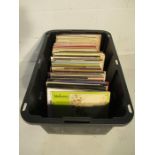 A large collection of 12" vinyl records including classical, opera, jazz, soundtracks, French