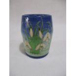 Dennis China Works mini vase decorated with snowdrops.