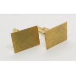 A pair of 14ct gold cufflinks weight 10.9g