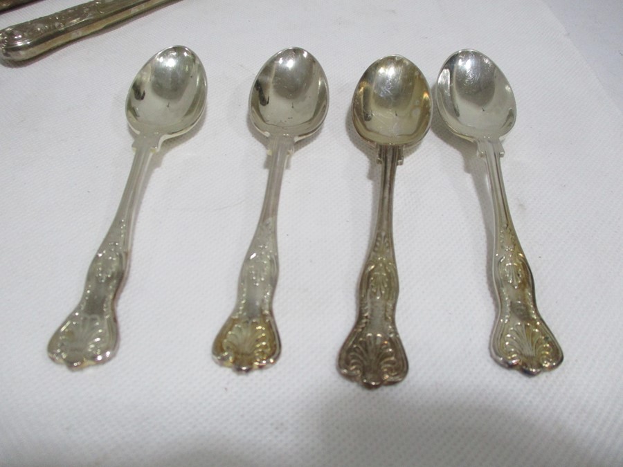 A collection of silver plated cutlery - Image 8 of 8