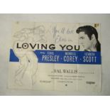 An Elvis Presley "Loving You" (1960s) British Quad film poster